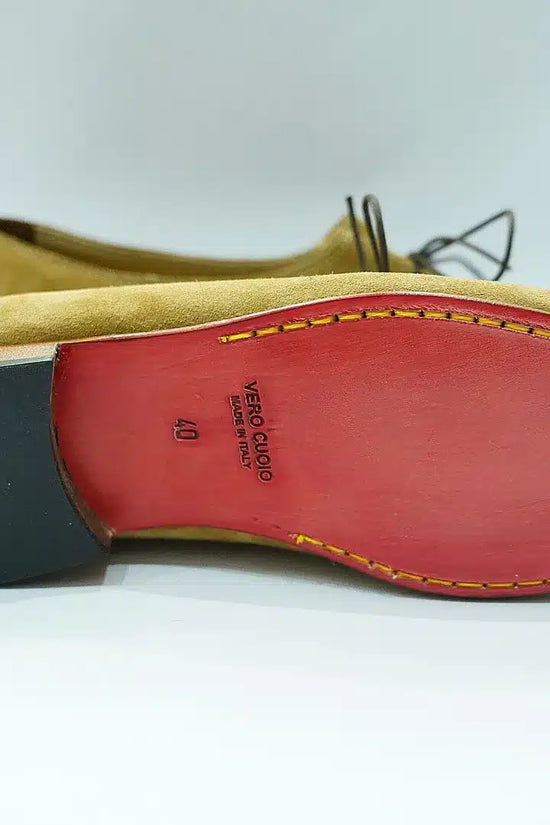 Mocassini a sacchetto in camoscio