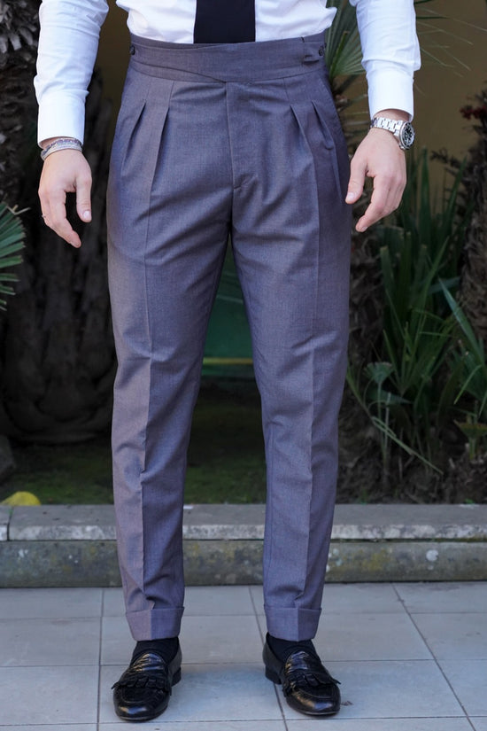 Gurkha grigio ardesia doppia abbottonatura