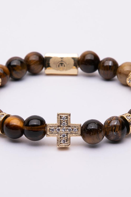 Bracciale con croce oro