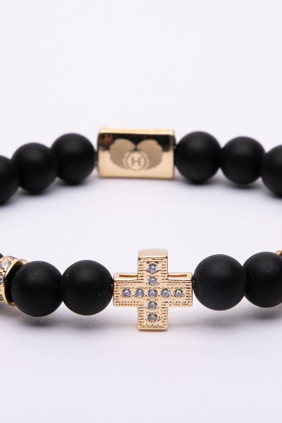 Bracciale con croce oro