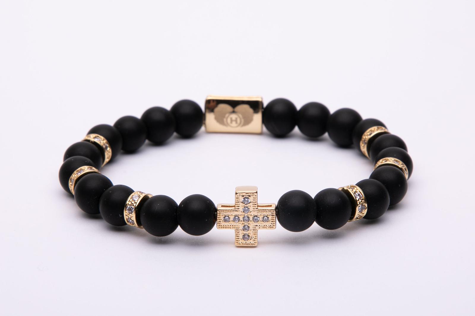 Bracciale con croce oro