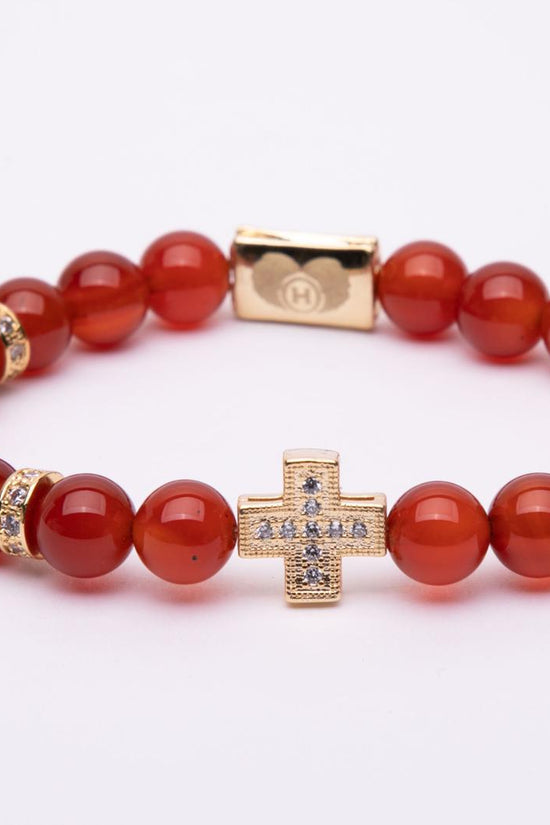 Bracciale con croce oro