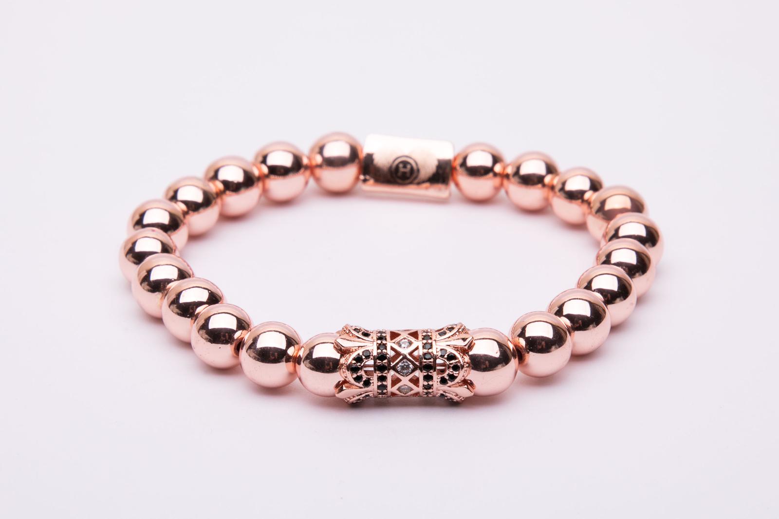 Bracciale in metallo doppia corona