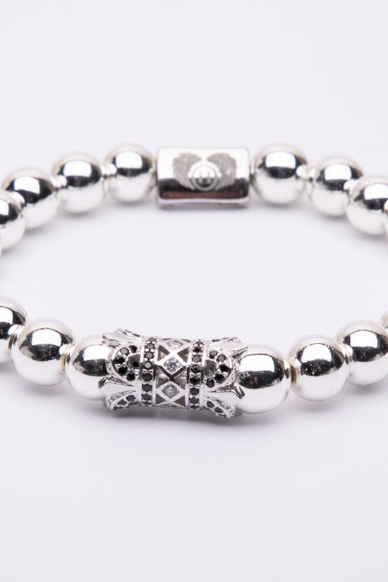 Bracciale in metallo doppia corona