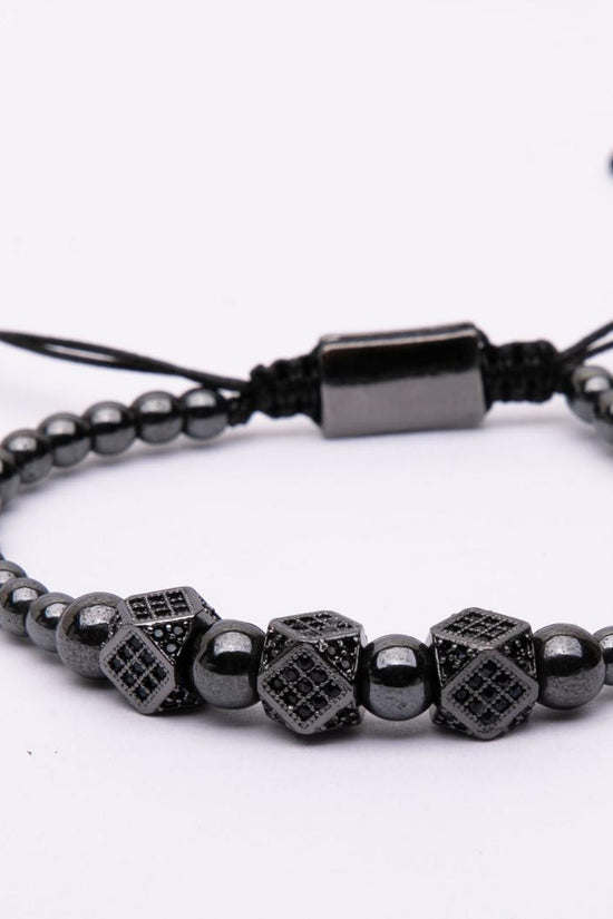 Bracciale in metallo modello cubico