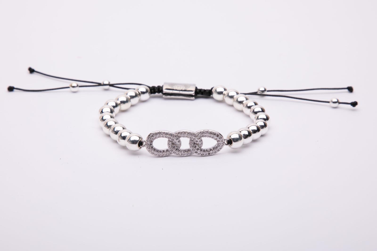 Bracciale in metallo modello infinity