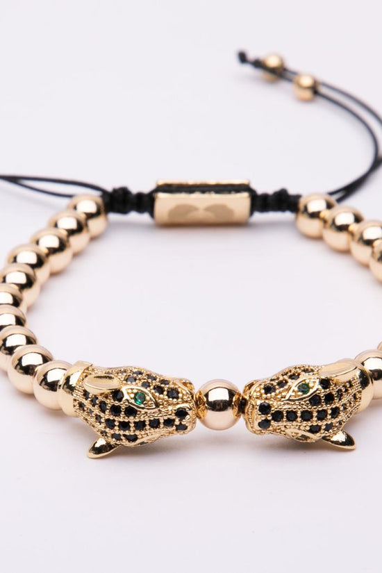 Bracciale in metallo modello doppia pantera