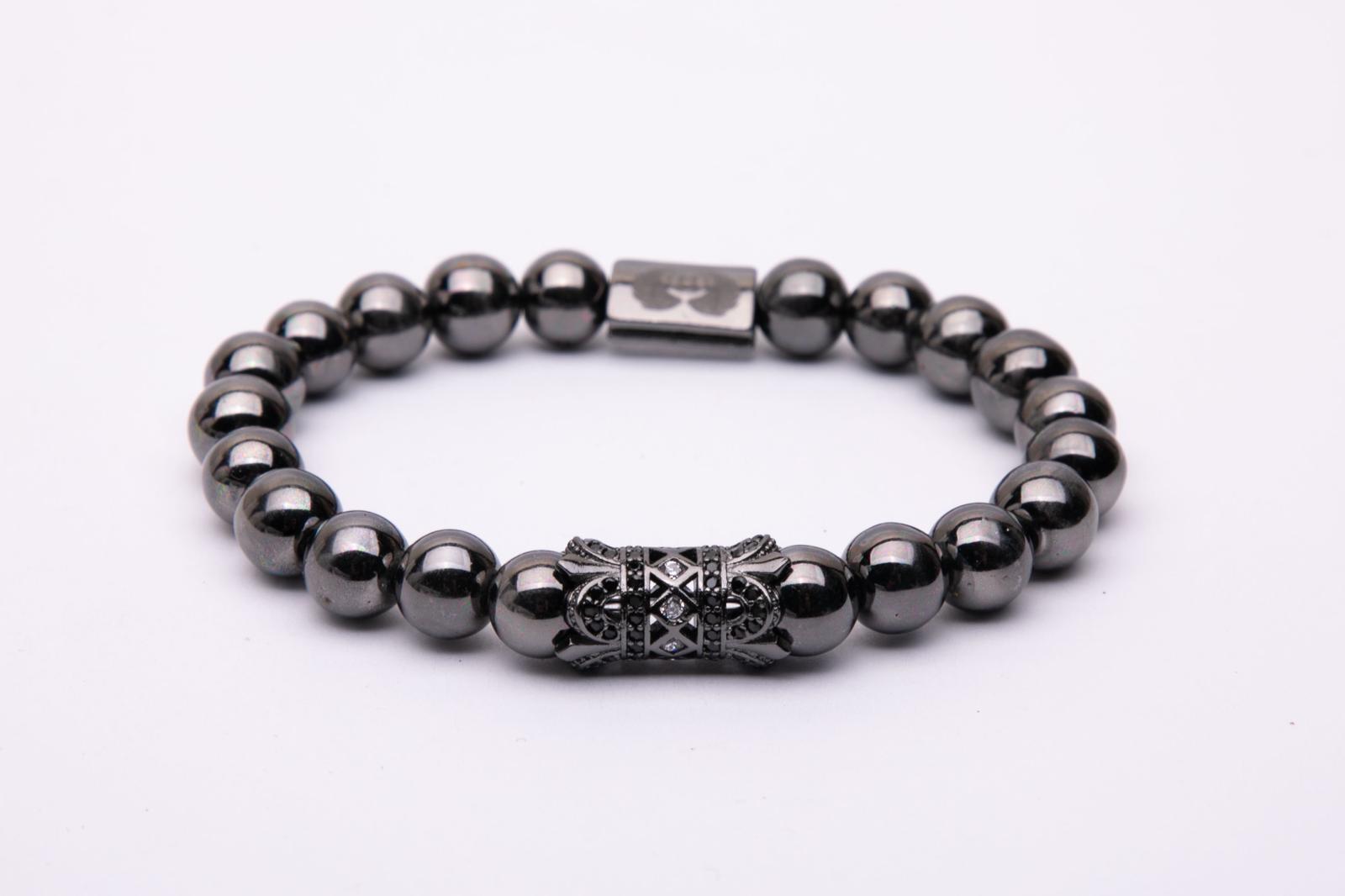 Bracciale in metallo doppia corona