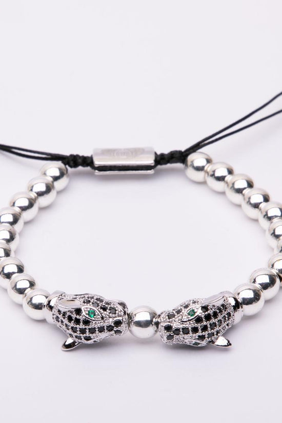 Bracciale in metallo modello doppia pantera