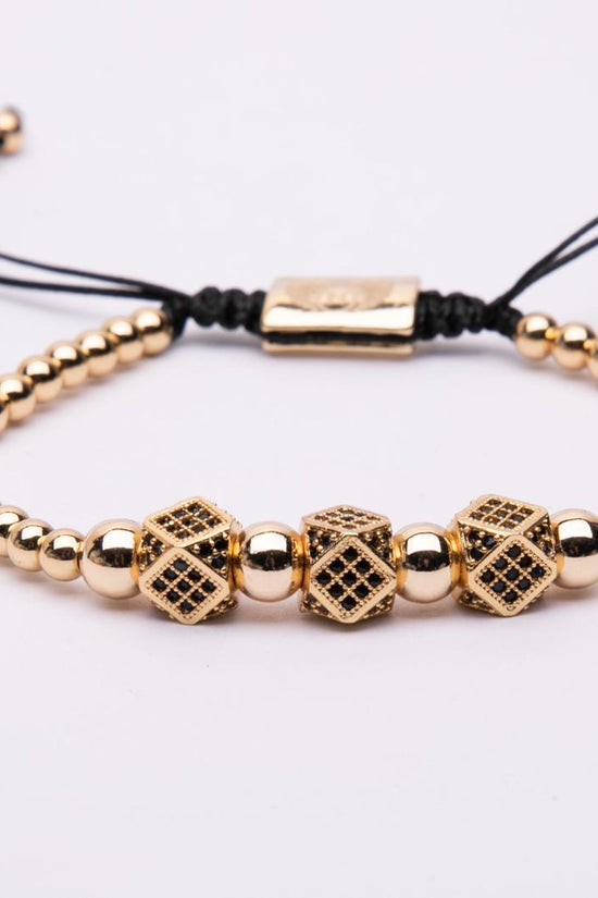 Bracciale in metallo modello cubico