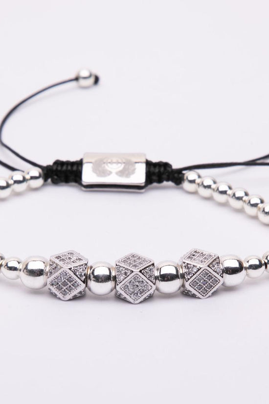 Bracciale in metallo modello cubico