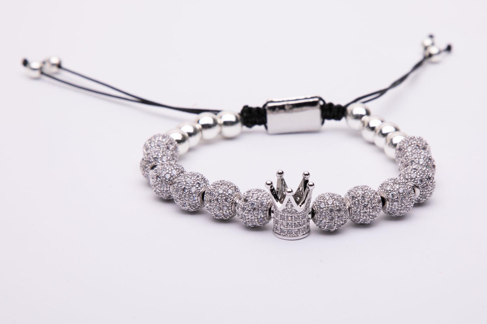 Bracciale in metallo modello royal crown