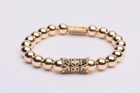 Bracciale in metallo doppia corona