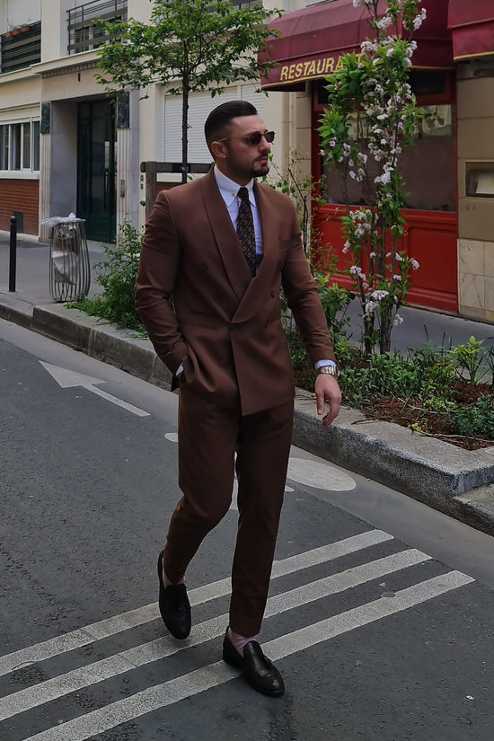 Smoking sciallato doppiopetto sigaro