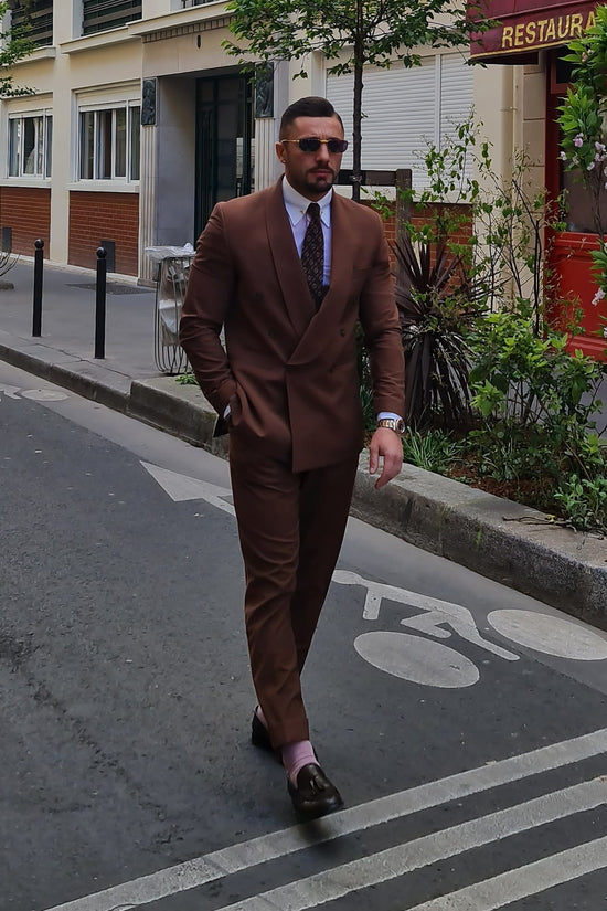 Smoking sciallato doppiopetto sigaro